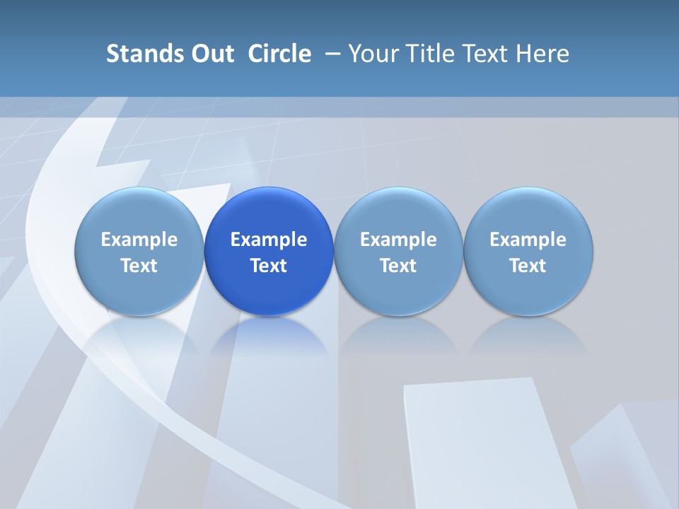 Blue Marketing Isolated PowerPoint Template