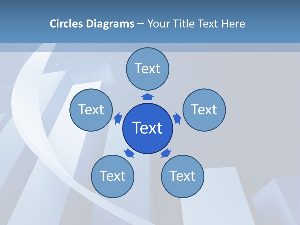 Blue Marketing Isolated PowerPoint Template