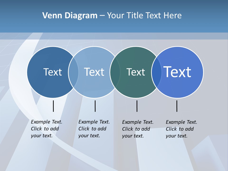 Blue Marketing Isolated PowerPoint Template