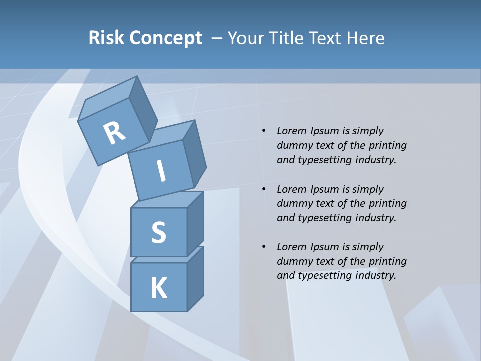 Blue Marketing Isolated PowerPoint Template