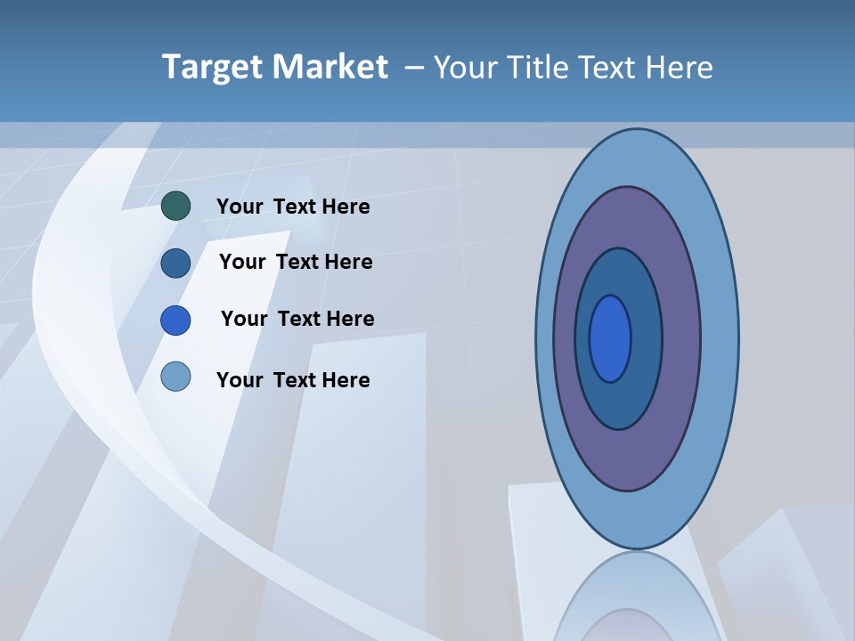 Blue Marketing Isolated PowerPoint Template