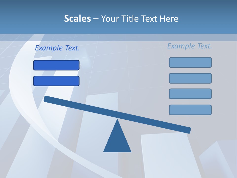 Blue Marketing Isolated PowerPoint Template