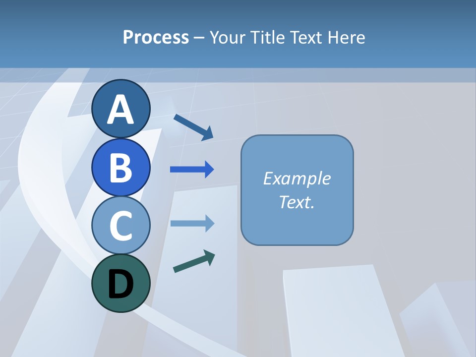 Blue Marketing Isolated PowerPoint Template