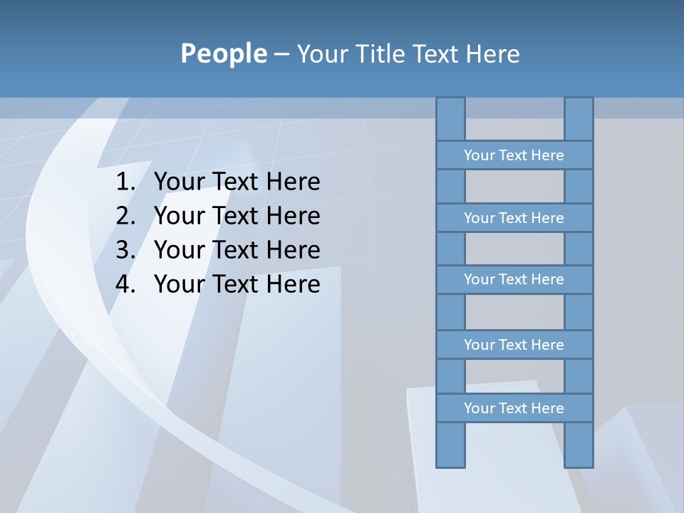 Blue Marketing Isolated PowerPoint Template