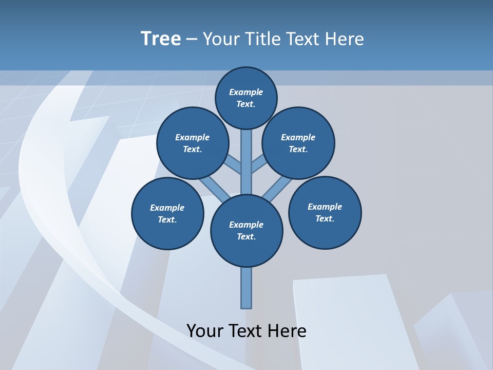Blue Marketing Isolated PowerPoint Template