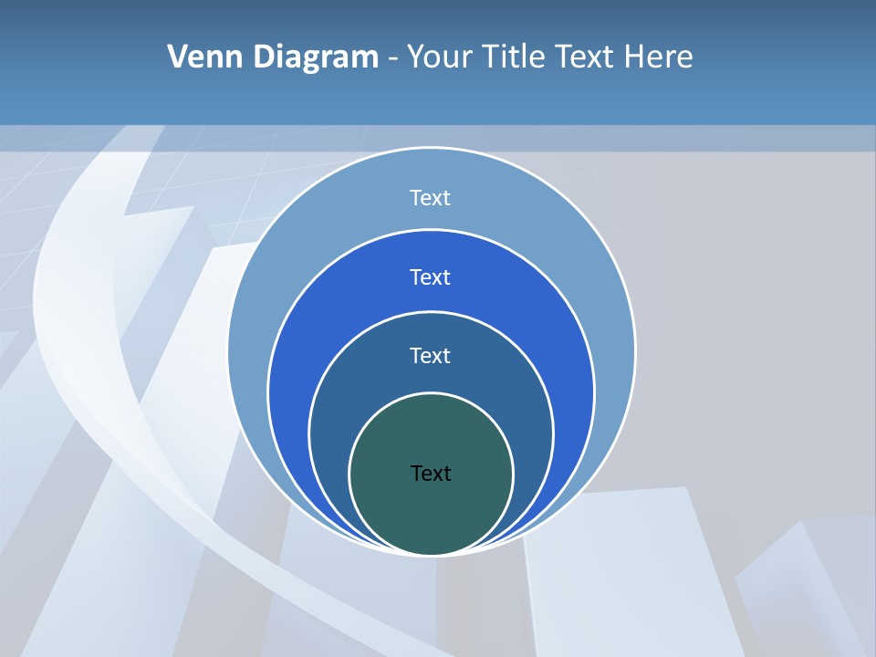 Blue Marketing Isolated PowerPoint Template