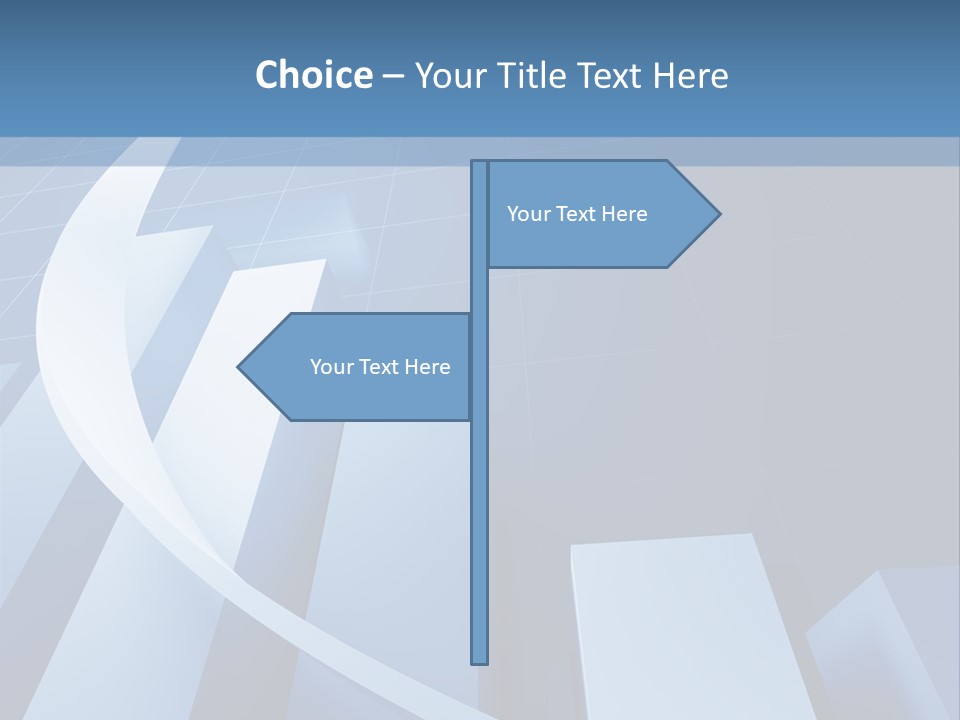 Blue Marketing Isolated PowerPoint Template