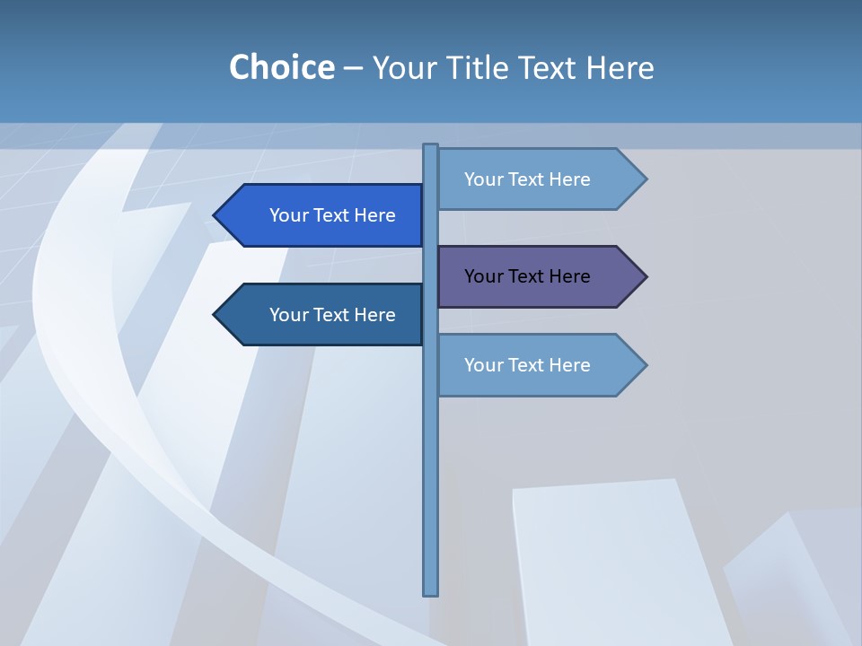 Blue Marketing Isolated PowerPoint Template