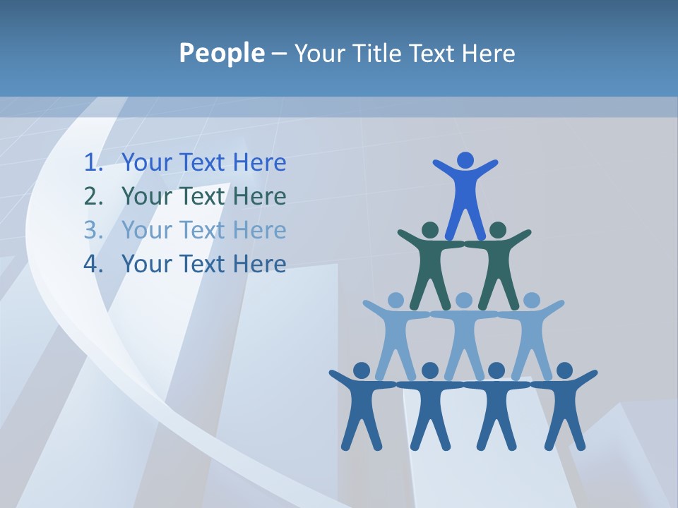 Blue Marketing Isolated PowerPoint Template