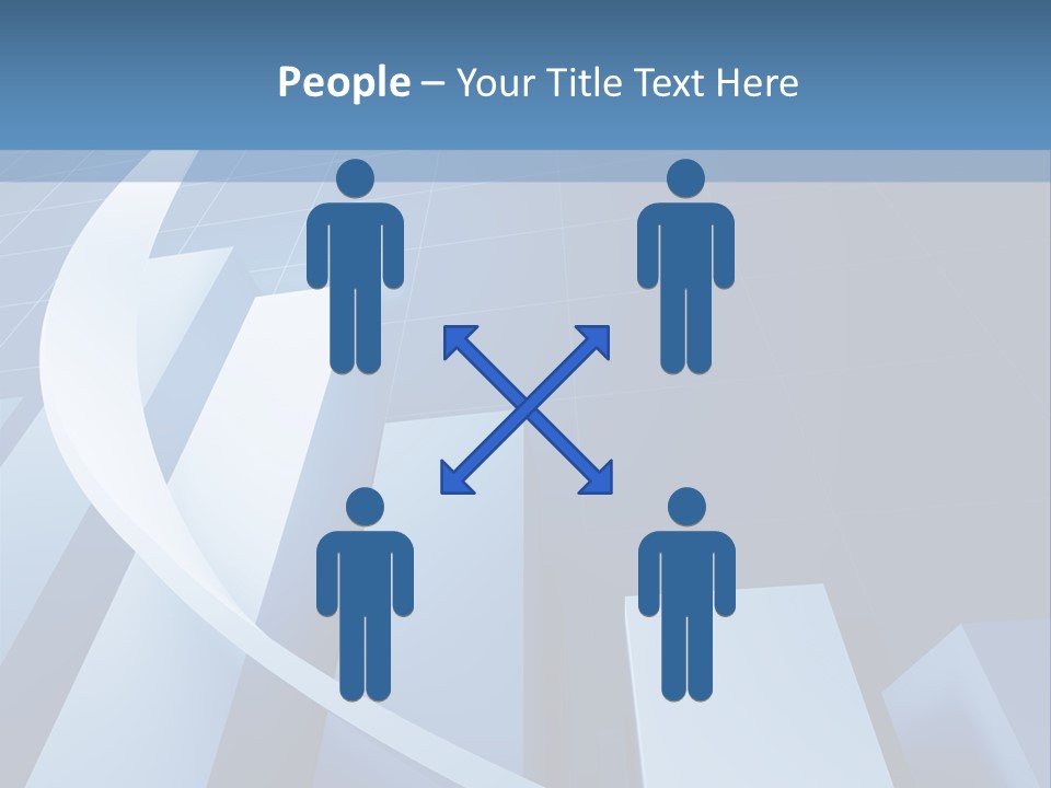 Blue Marketing Isolated PowerPoint Template