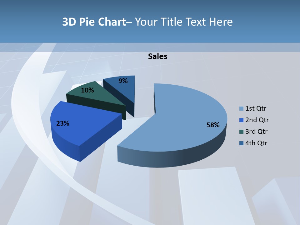 Blue Marketing Isolated PowerPoint Template