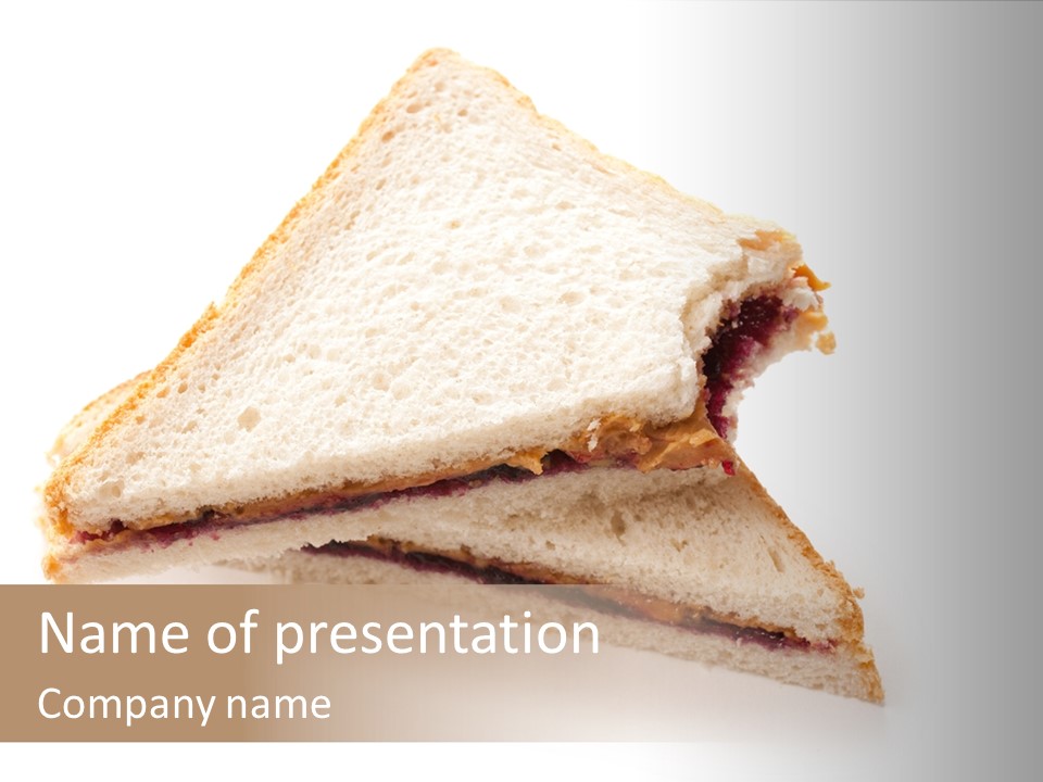 Jelly Lunch Jar PowerPoint Template