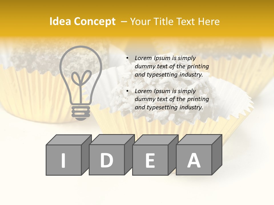 Food Candy Homemade PowerPoint Template