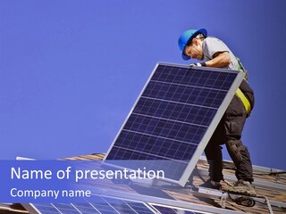 Green Cells Electricity PowerPoint Template