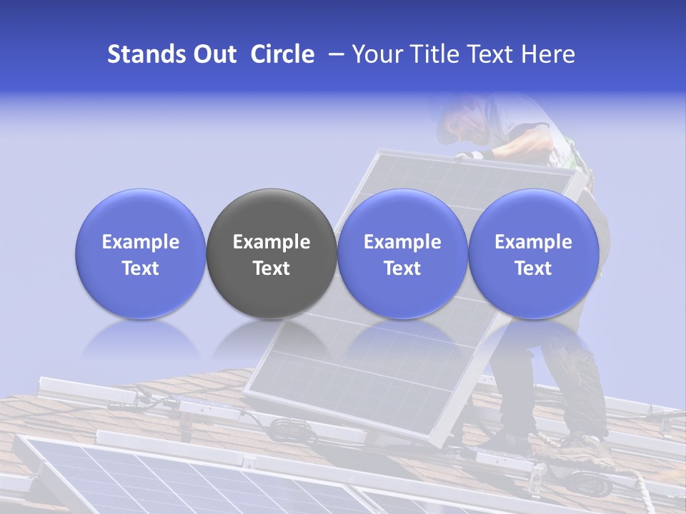 Green Cells Electricity PowerPoint Template