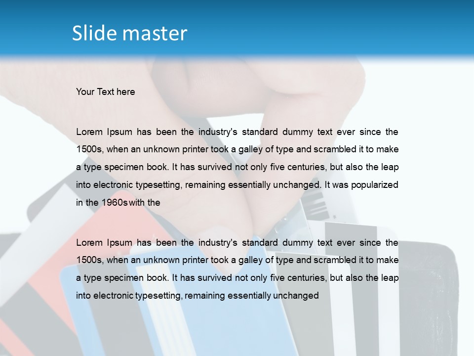White Market Leather PowerPoint Template