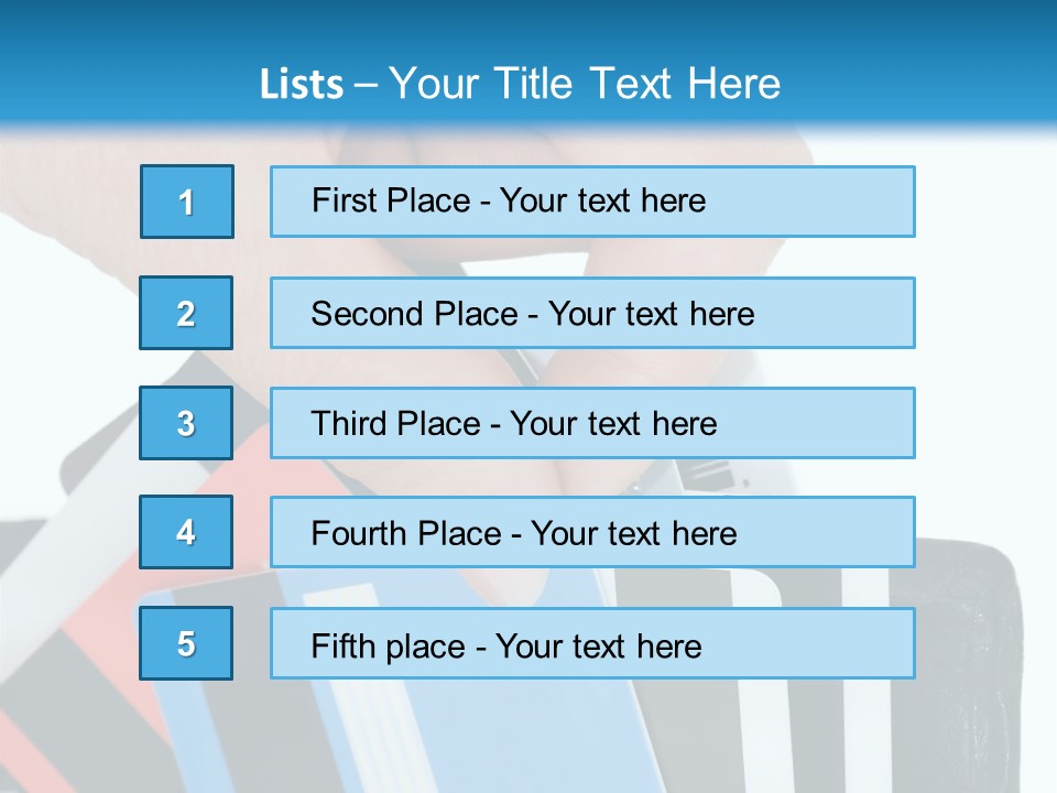 White Market Leather PowerPoint Template