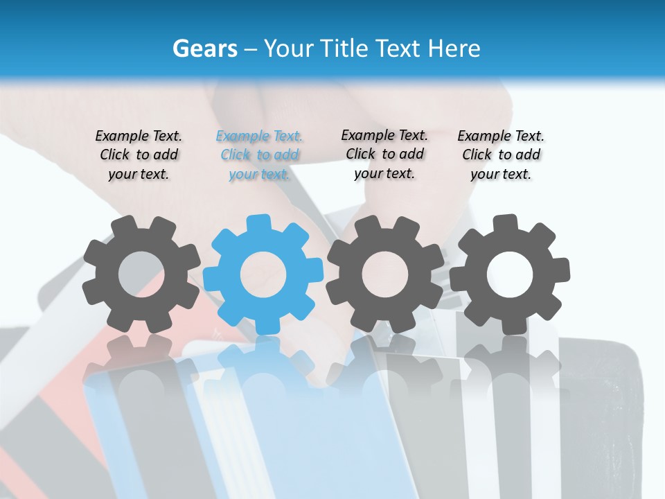 White Market Leather PowerPoint Template