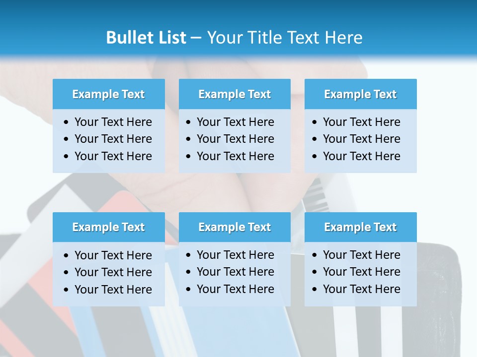 White Market Leather PowerPoint Template