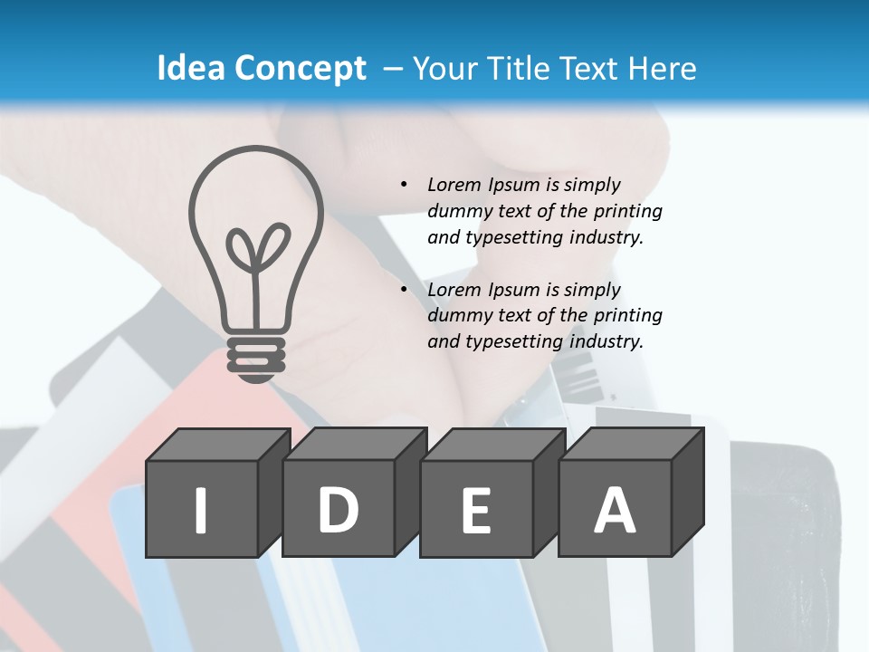 White Market Leather PowerPoint Template