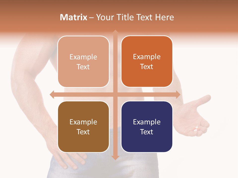 Hand Bodybuilder Filling PowerPoint Template