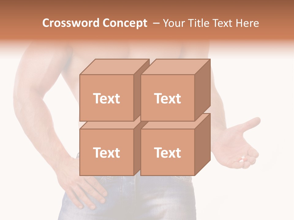 Hand Bodybuilder Filling PowerPoint Template