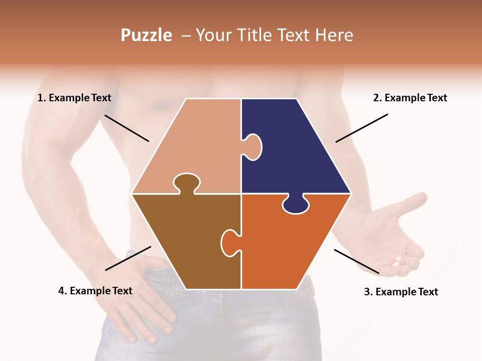 Hand Bodybuilder Filling PowerPoint Template