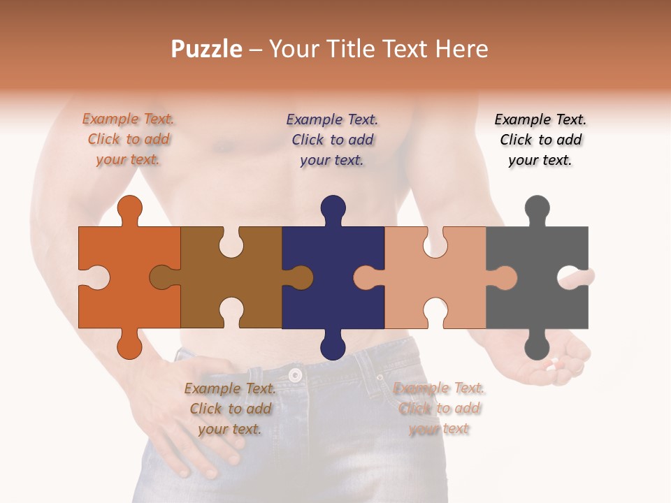 Hand Bodybuilder Filling PowerPoint Template