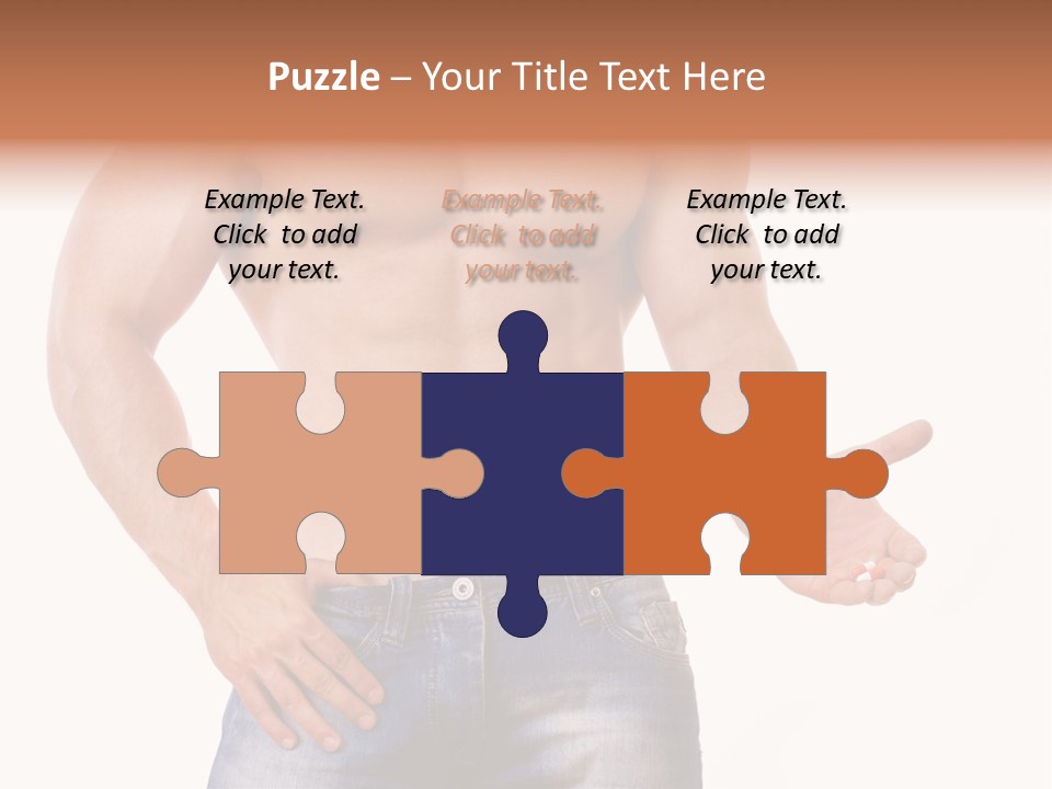 Hand Bodybuilder Filling PowerPoint Template