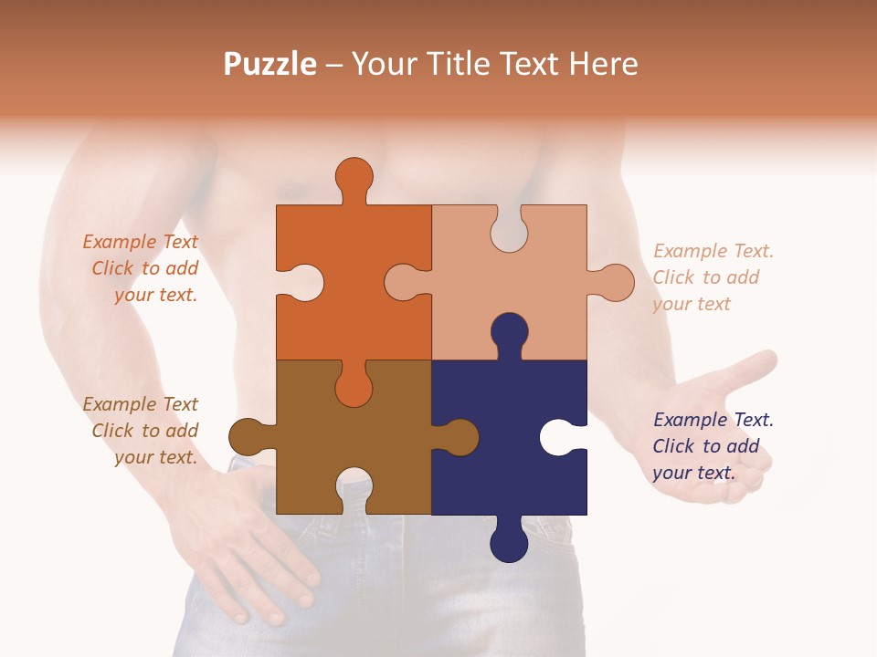 Hand Bodybuilder Filling PowerPoint Template