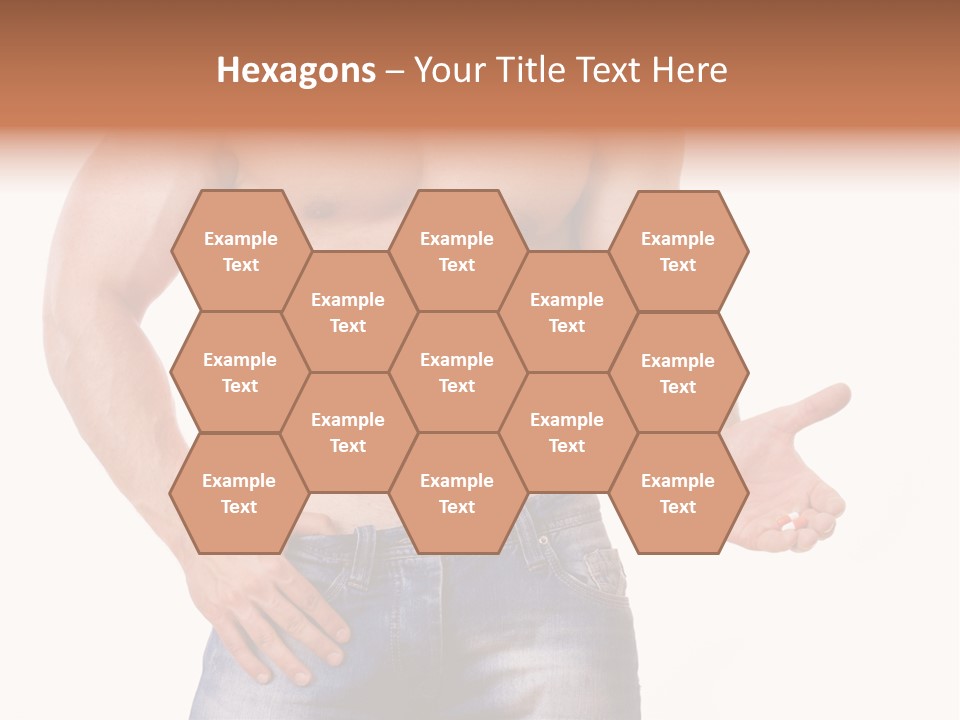 Hand Bodybuilder Filling PowerPoint Template