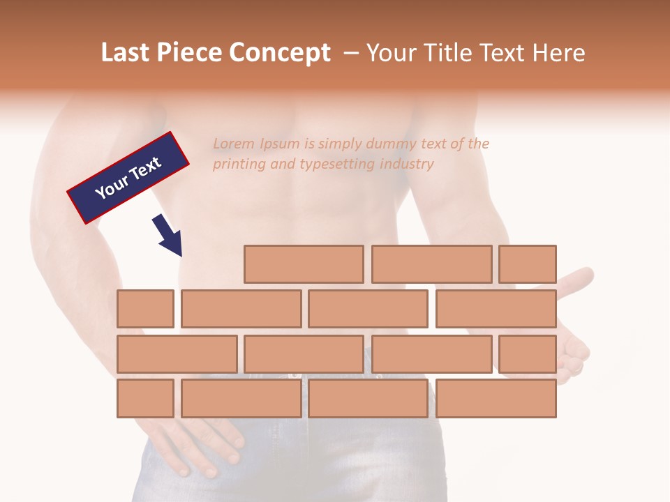 Hand Bodybuilder Filling PowerPoint Template