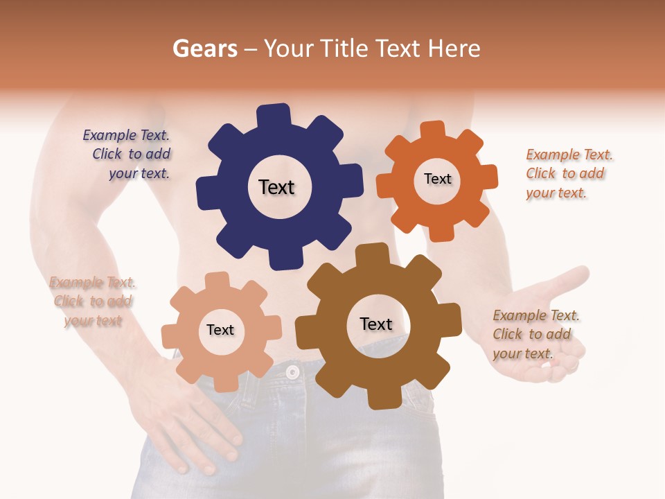 Hand Bodybuilder Filling PowerPoint Template