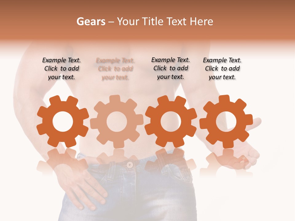 Hand Bodybuilder Filling PowerPoint Template