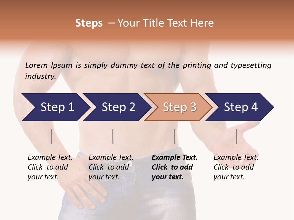 Hand Bodybuilder Filling PowerPoint Template
