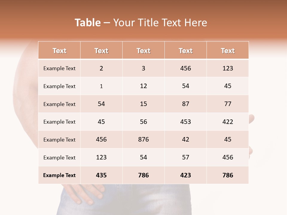 Hand Bodybuilder Filling PowerPoint Template