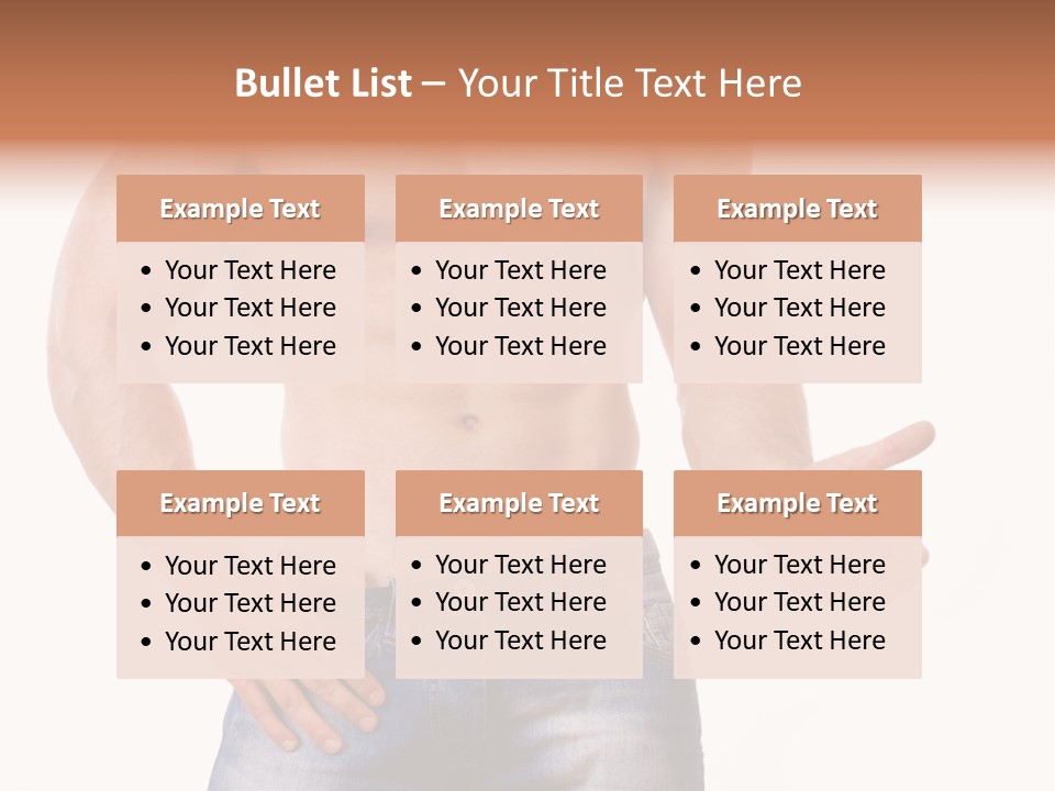 Hand Bodybuilder Filling PowerPoint Template
