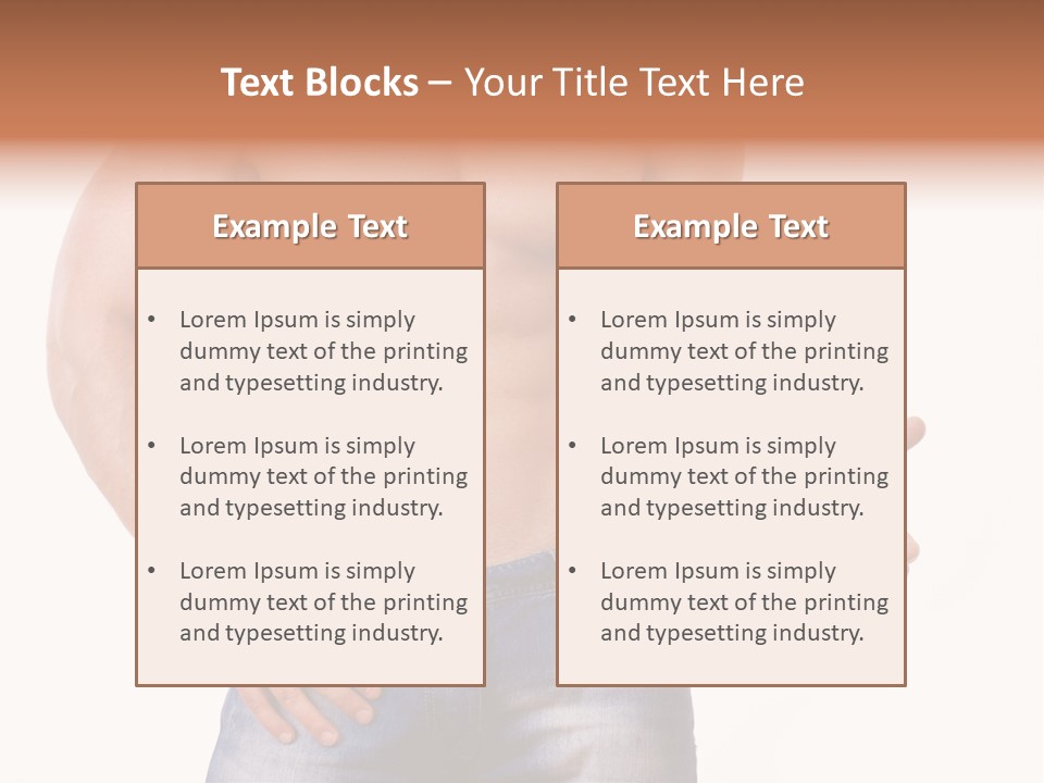 Hand Bodybuilder Filling PowerPoint Template