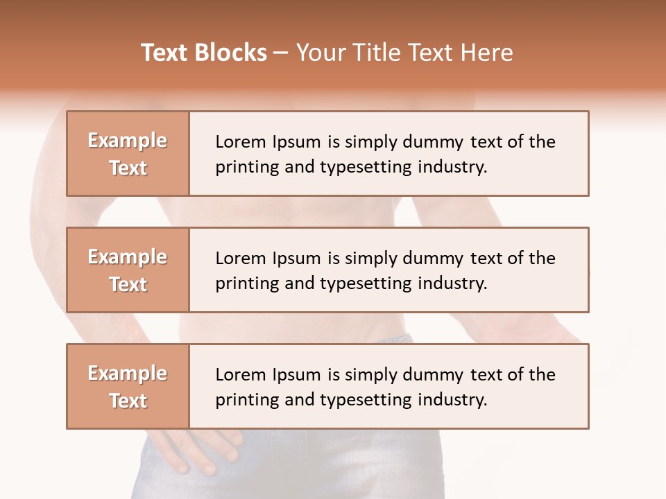Hand Bodybuilder Filling PowerPoint Template