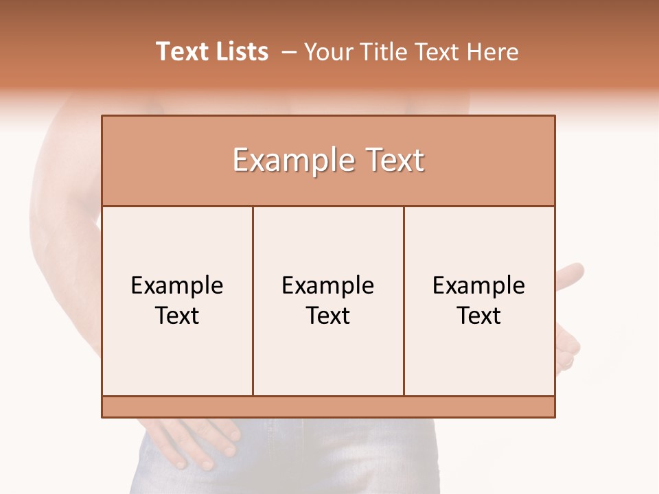 Hand Bodybuilder Filling PowerPoint Template