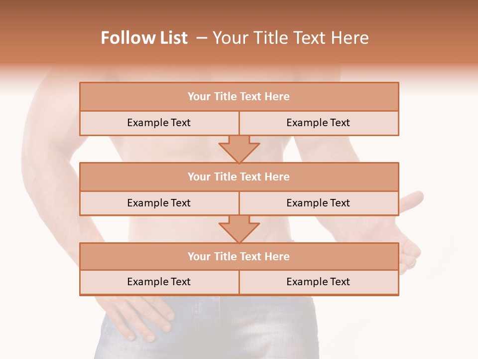 Hand Bodybuilder Filling PowerPoint Template