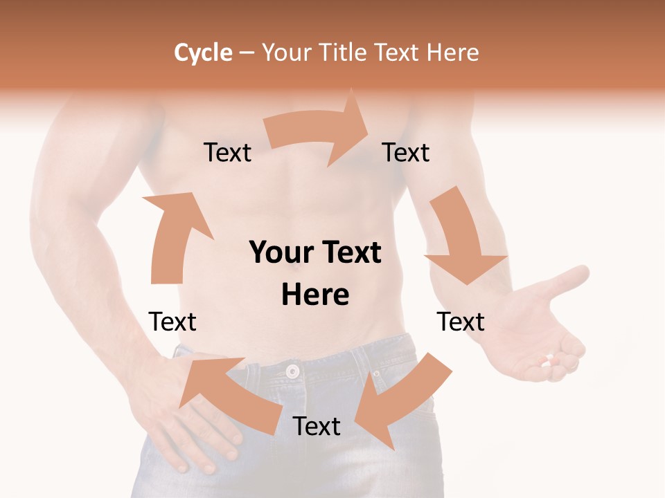 Hand Bodybuilder Filling PowerPoint Template