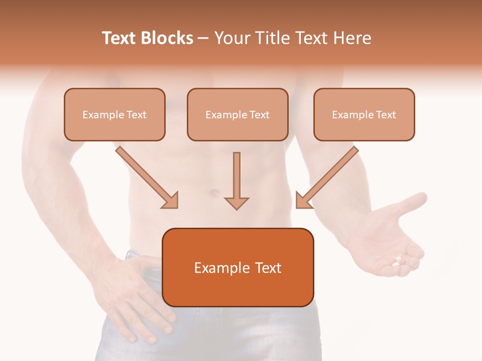 Hand Bodybuilder Filling PowerPoint Template
