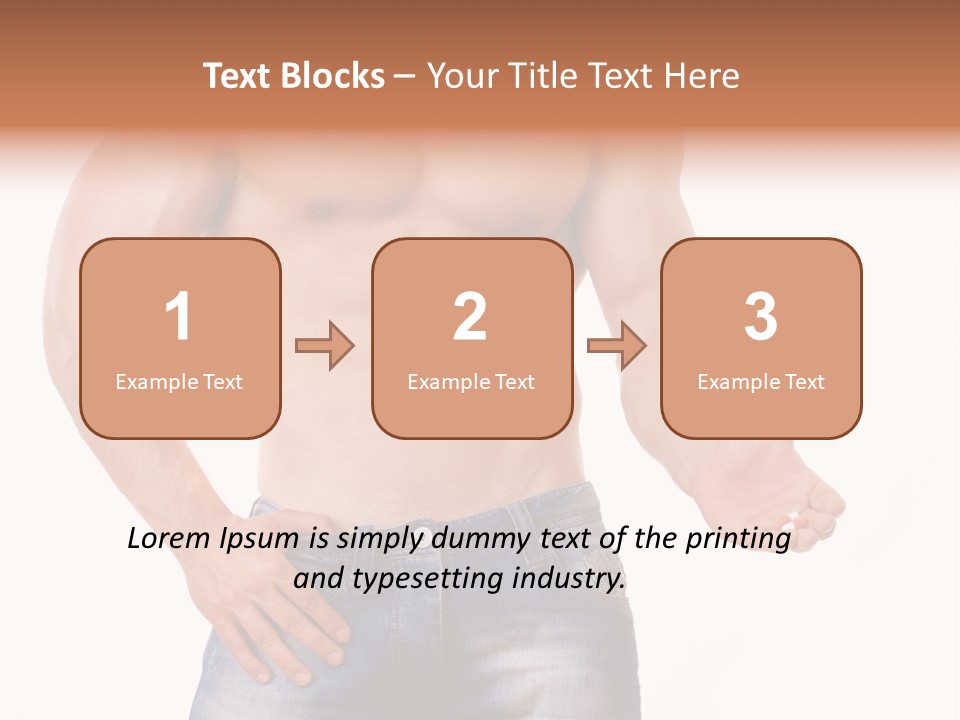 Hand Bodybuilder Filling PowerPoint Template