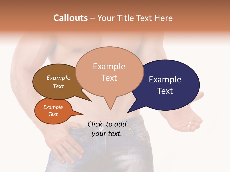 Hand Bodybuilder Filling PowerPoint Template