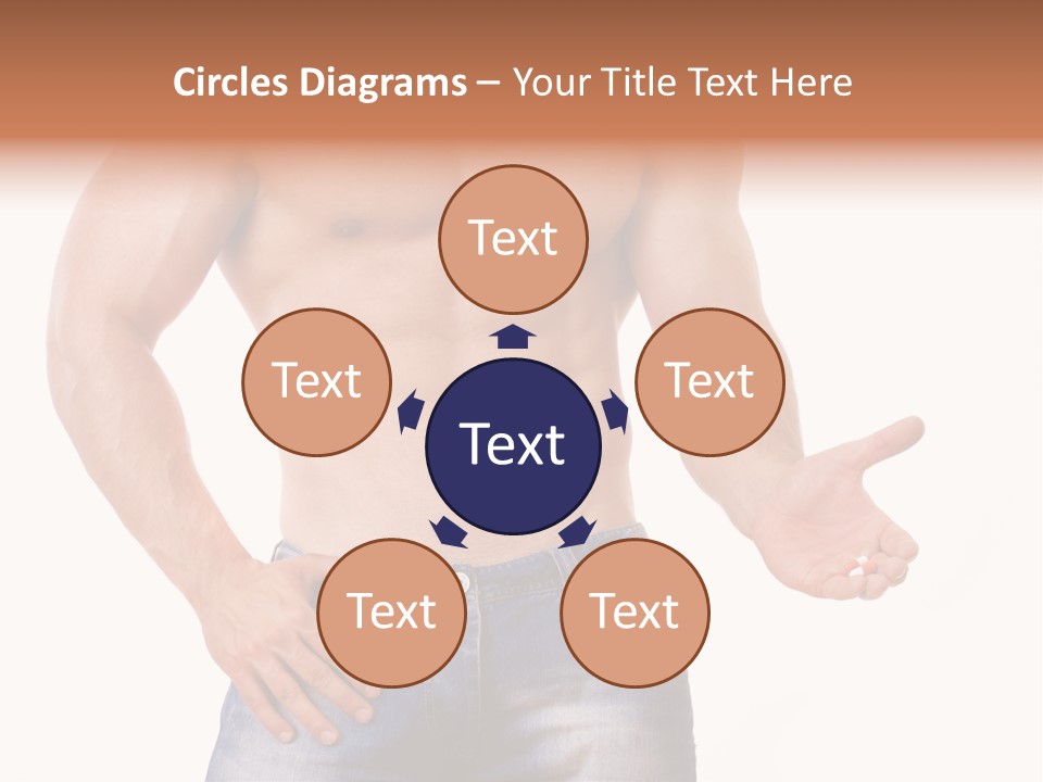 Hand Bodybuilder Filling PowerPoint Template