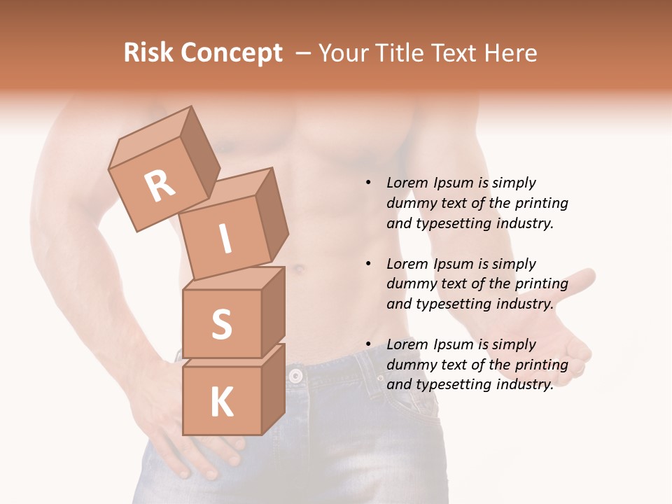 Hand Bodybuilder Filling PowerPoint Template