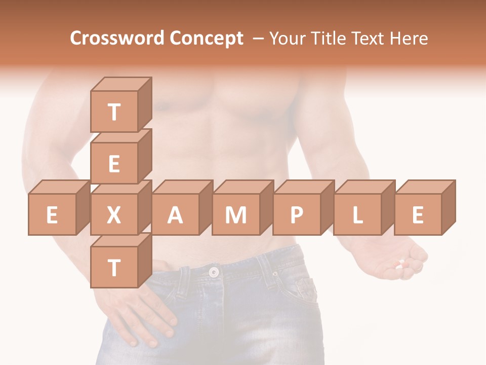 Hand Bodybuilder Filling PowerPoint Template