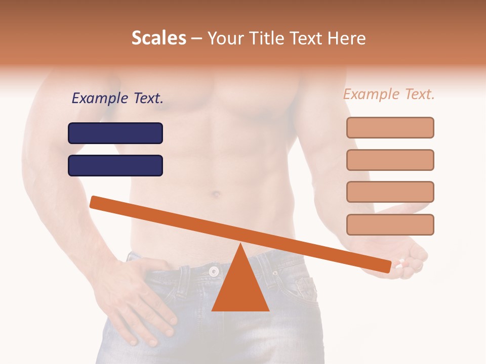 Hand Bodybuilder Filling PowerPoint Template