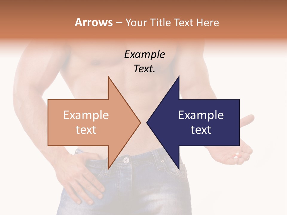 Hand Bodybuilder Filling PowerPoint Template